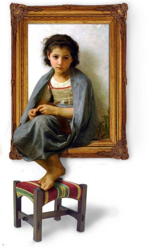 3d art young girl on a